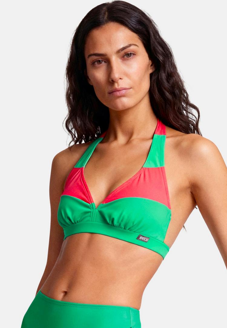 BECO BEERMANN BECO BEERMANN Hawaii Breeze Bikini Oberteil Damen - pink-gr&uuml;n - 2 | SportScheck