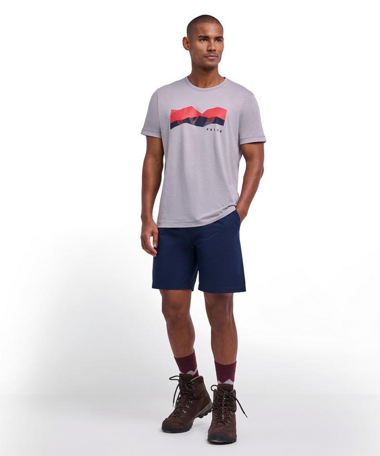 Falke Falke Trekking Tee Graphic T-Shirt Herren - silver (3290) - 1 | SportScheck