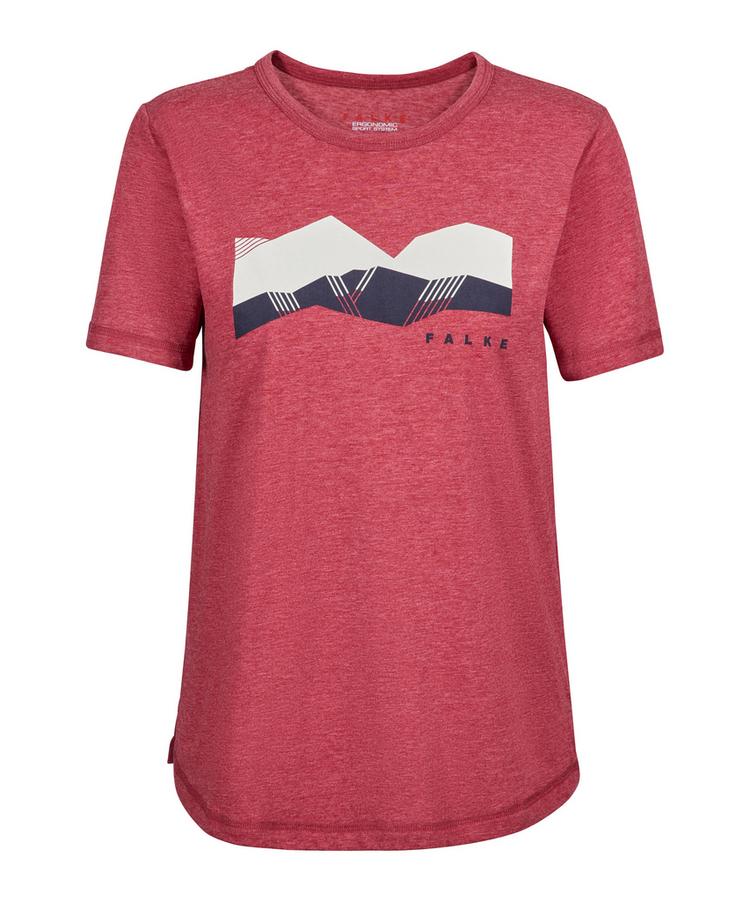 Falke Falke Trekking Tee Graphic T-Shirt Damen - ruby (8830) - 0 | SportScheck