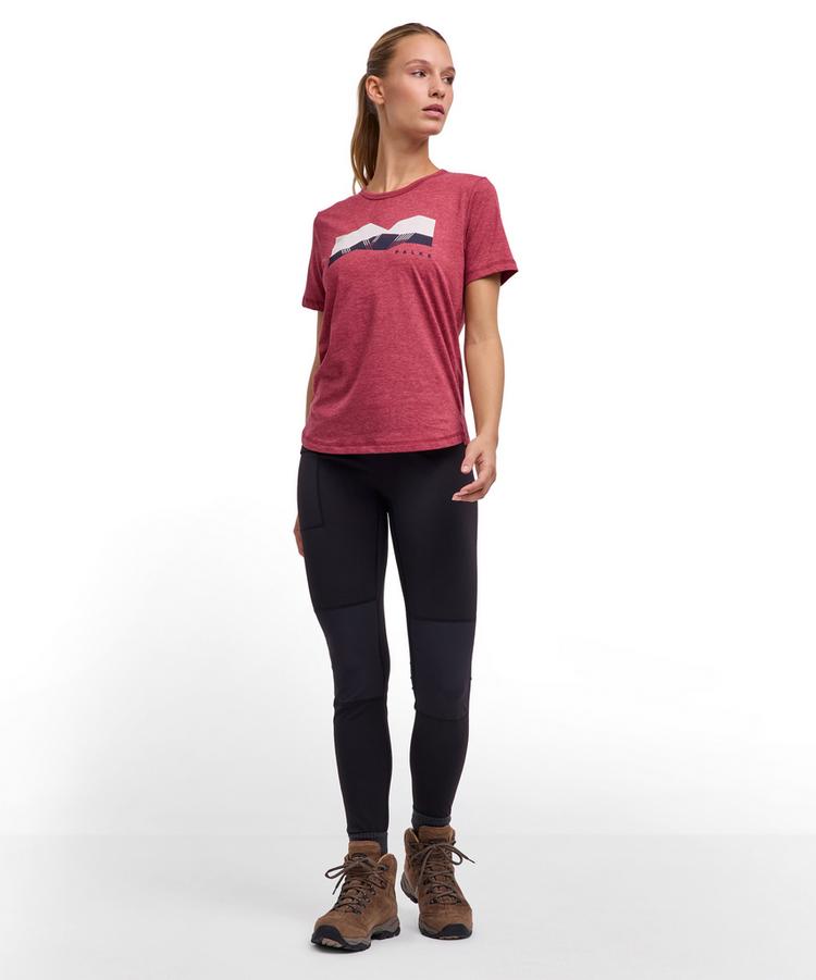 Falke Falke Trekking Tee Graphic T-Shirt Damen - ruby (8830) - 1 | SportScheck