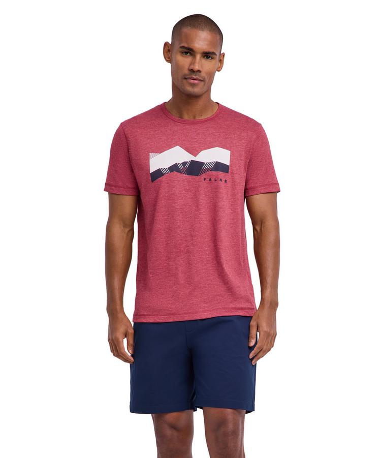 Falke Falke Trekking Tee Graphic T-Shirt Herren - ruby (8830) - 0 | SportScheck