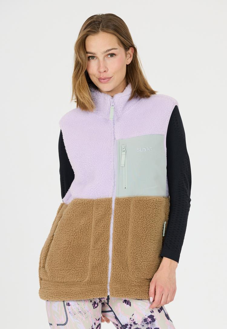 SLOPE SLOPE Katau Fleeceweste Damen - 4393 Orchid Petal - 0 | SportScheck