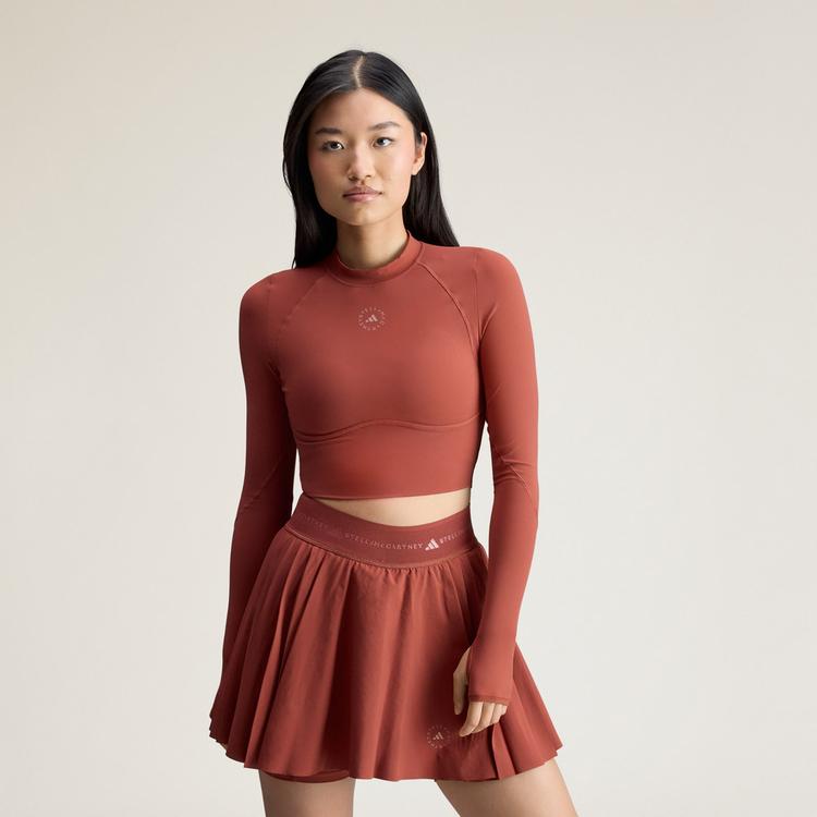 adidas adidas adidas By Stella McCartney Croptop Damen - Burnt Sienna - 0 | SportScheck