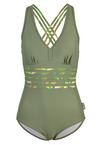 BECO BEERMANN Feathers Badeanzug Damen - olive