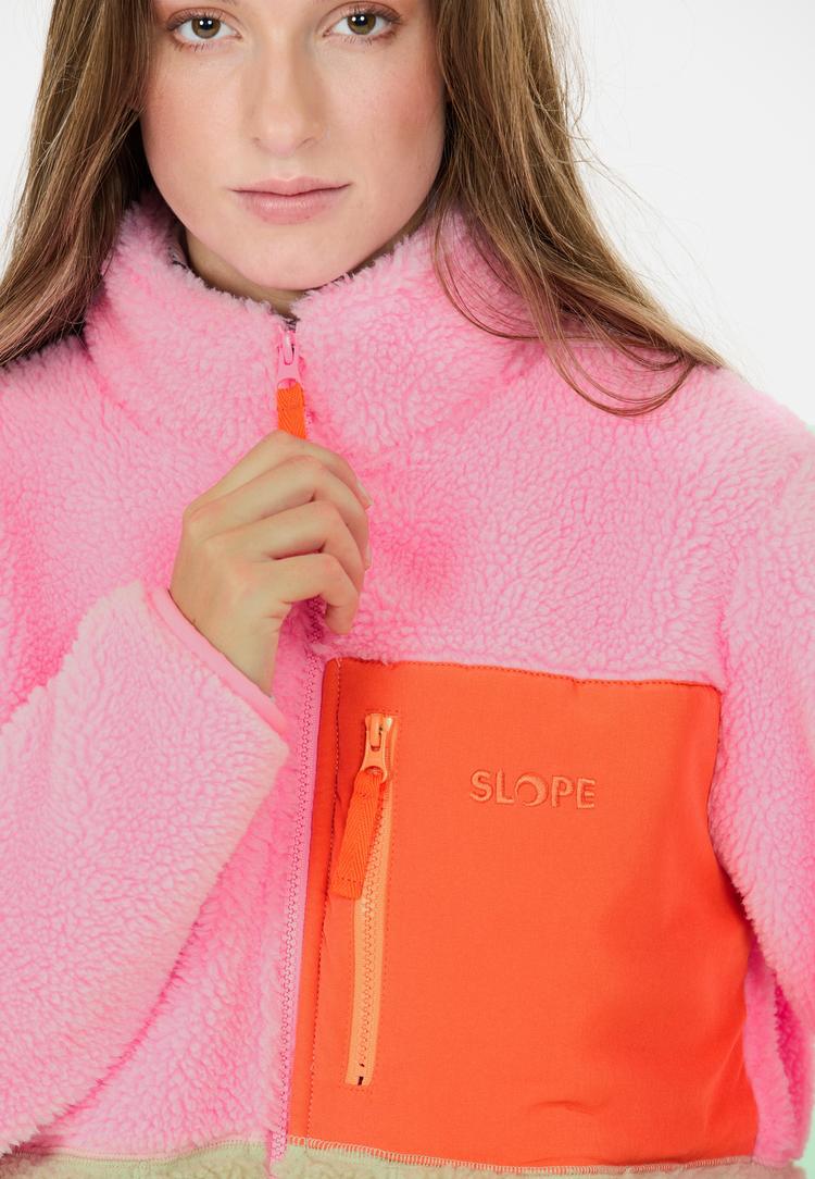 SLOPE SLOPE Katau Fleecejacke Damen - 4047 Prism Pink - 2 | SportScheck