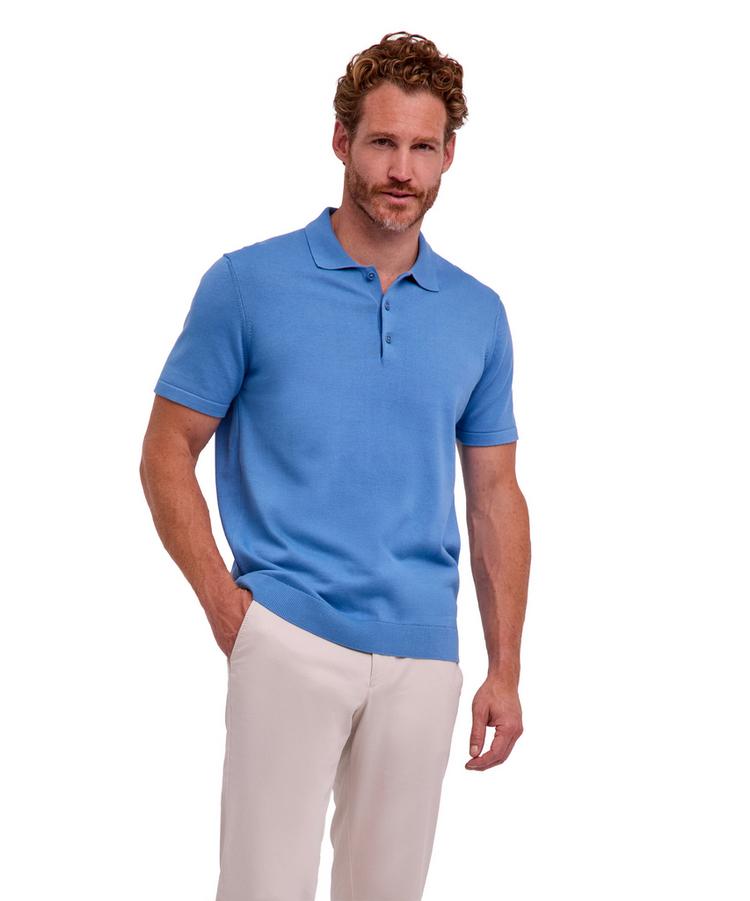 Falke Falke Cotton Polo Shirt Poloshirt Herren - azure (6280) - 0 | SportScheck