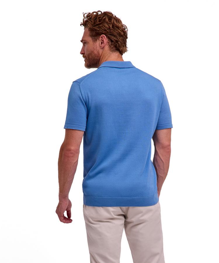 Falke Falke Cotton Polo Shirt Poloshirt Herren - azure (6280) - 0 | SportScheck