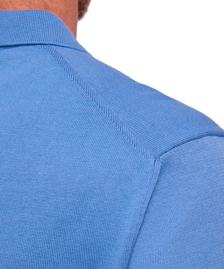 Falke Falke Cotton Polo Shirt Poloshirt Herren - azure (6280) - 2 | SportScheck