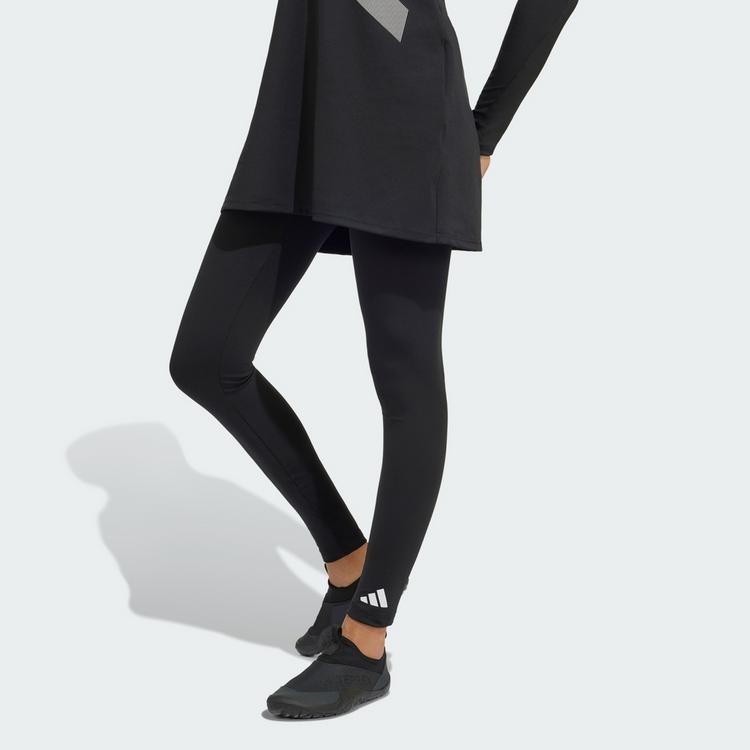 adidas adidas Schwimm-Leggings, volle L&auml;nge Badehose Damen - Black - 0 | SportScheck