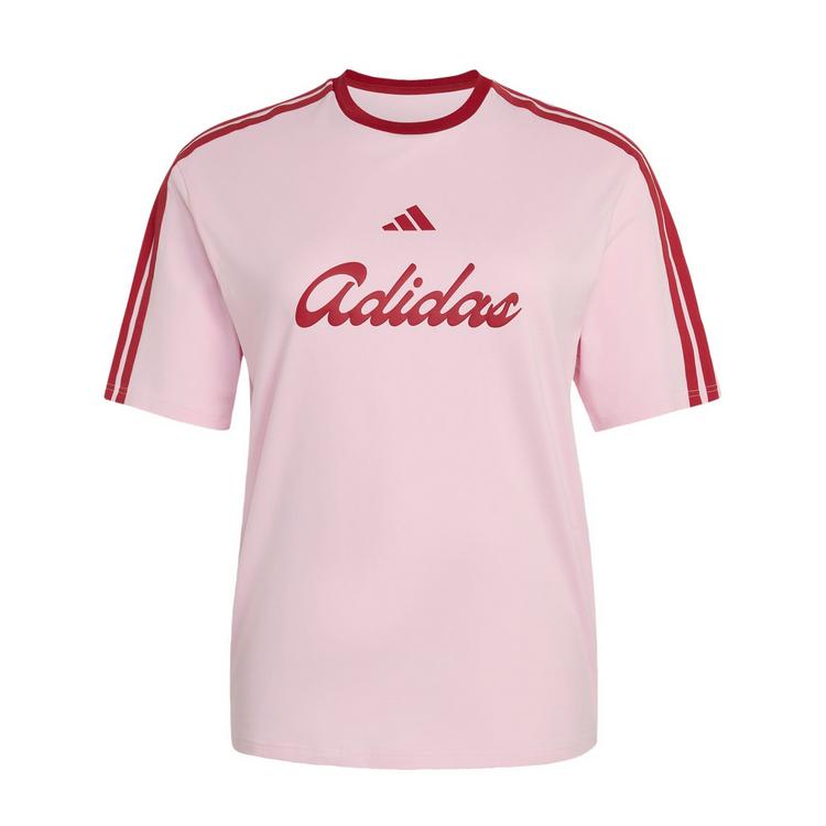 adidas adidas LUX TIRO GRAFIK T-SHIRT, LOCKER T-Shirt Damen - Clear Pink - 0 | SportScheck