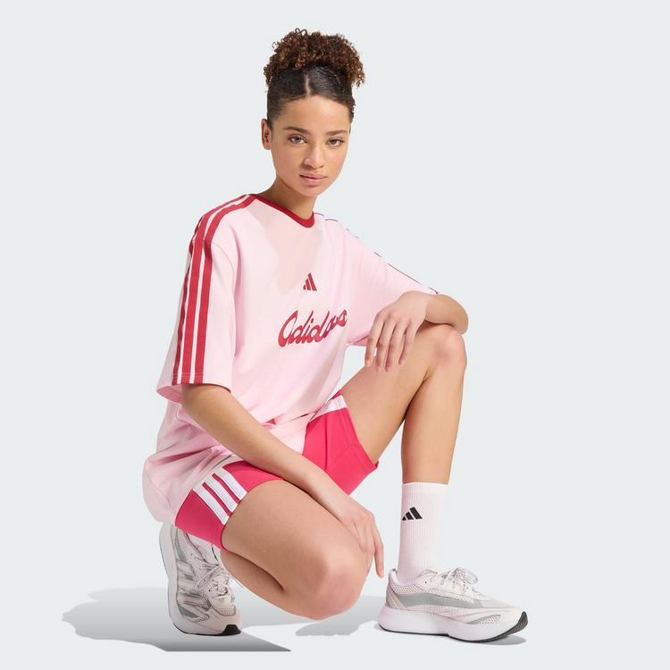 adidas adidas LUX TIRO GRAFIK T-SHIRT, LOCKER T-Shirt Damen - Clear Pink - 0 | SportScheck