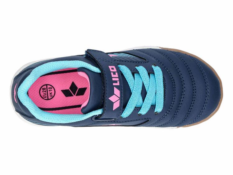 LICO LICO Hallenschuh Hallenschuhe M&auml;dchen - marine/t&uuml;rkis/rosa - 1 | SportScheck