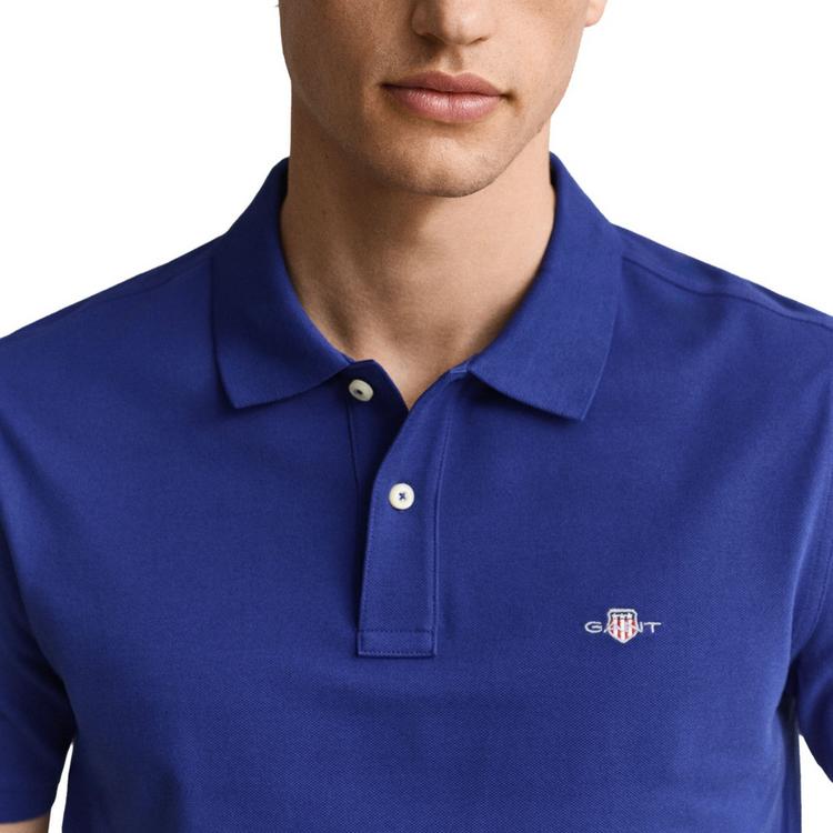 GANT GANT Poloshirt Poloshirt Herren - Blau (Crisp Blue) - 4 | SportScheck