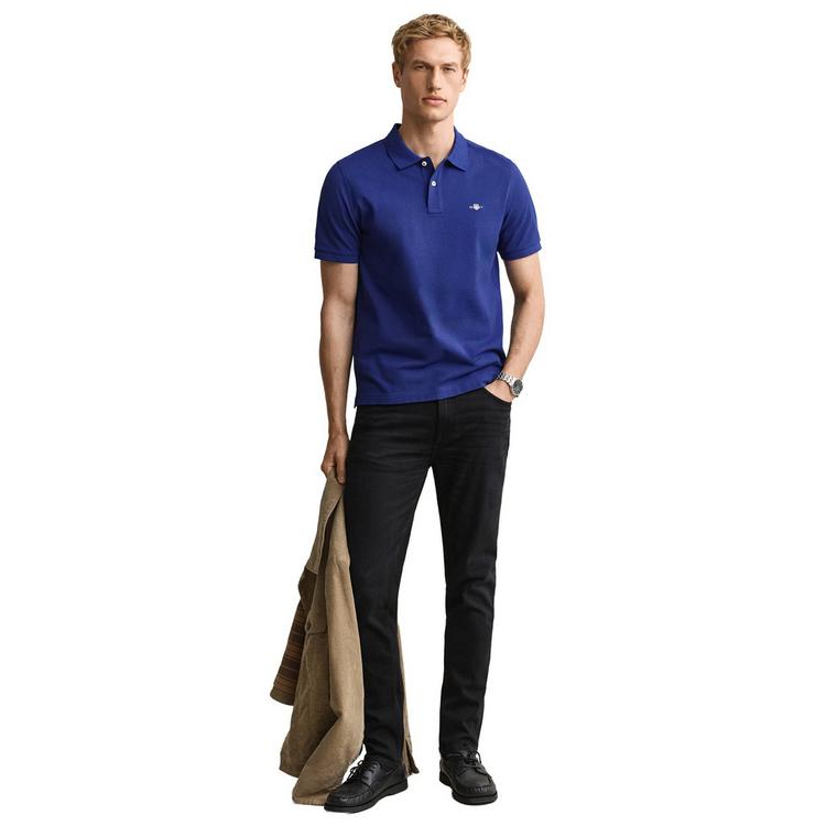 GANT GANT Poloshirt Poloshirt Herren - Blau (Crisp Blue) - 5 | SportScheck
