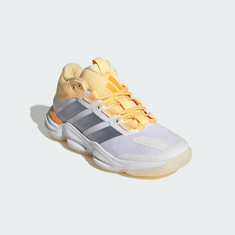 adidas adidas Court Stabil Hallenschuh Hallenschuhe Damen - Cloud White / Crystal Sky / Ice Tangerine - 3 | SportScheck