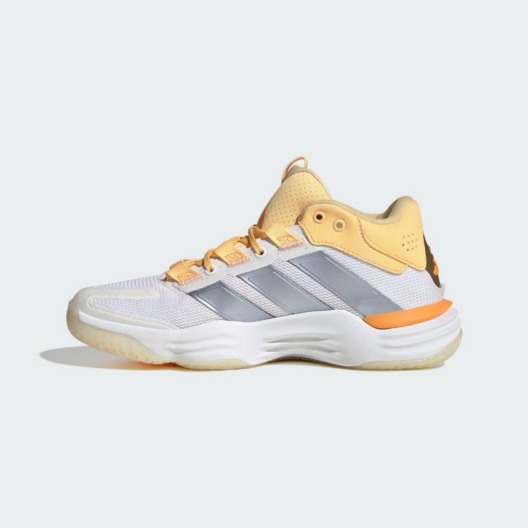 adidas adidas Court Stabil Hallenschuh Hallenschuhe Damen - Cloud White / Crystal Sky / Ice Tangerine - 5 | SportScheck