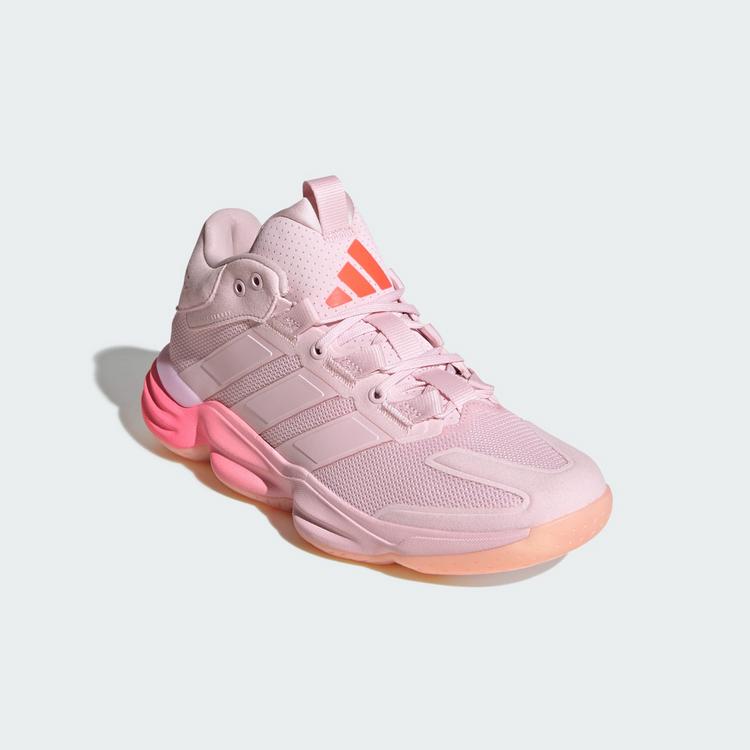 adidas adidas Court Stabil Hallenschuh Hallenschuhe Damen - Distilled Pink / Distilled Pink / Solar Turbo - 3 | SportScheck