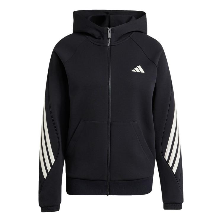 adidas adidas STADIUM 3-STREIFEN KAPUZENJACKE, Trainingsjacke Damen - Black - 0 | SportScheck