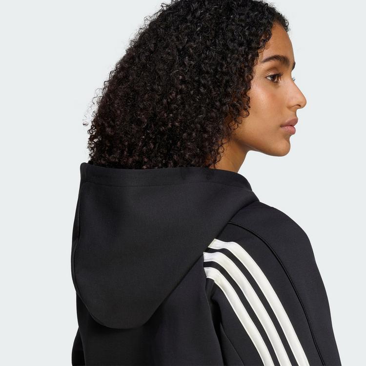 adidas adidas STADIUM 3-STREIFEN KAPUZENJACKE, Trainingsjacke Damen - Black - 1 | SportScheck