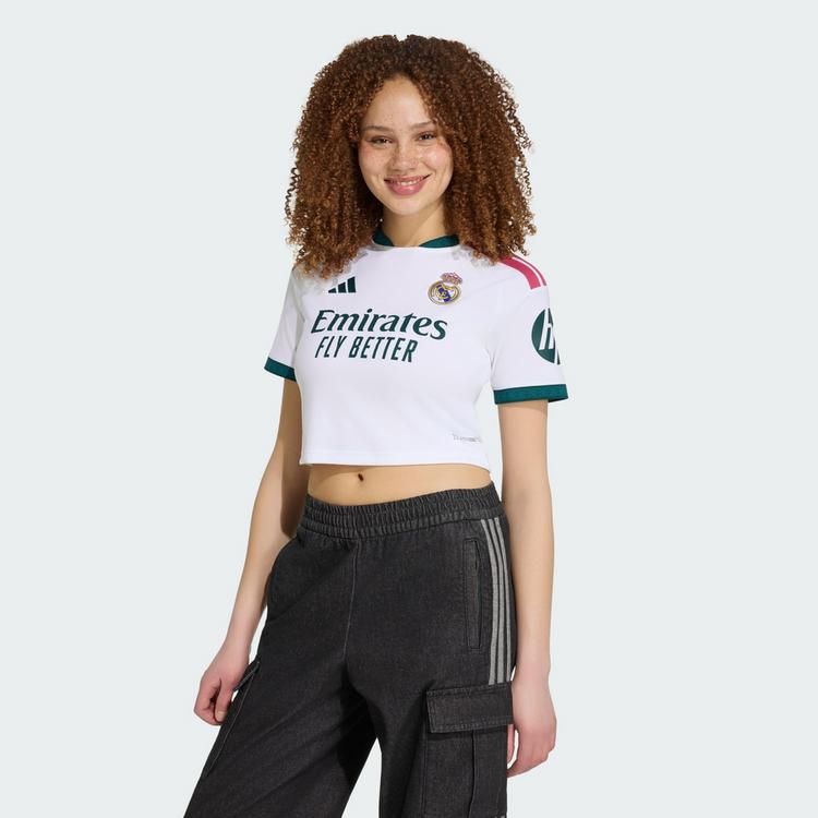 adidas adidas Real Madrid 26/27 Cropped Heimtrikot Teamtrikot Damen - White - 0 | SportScheck