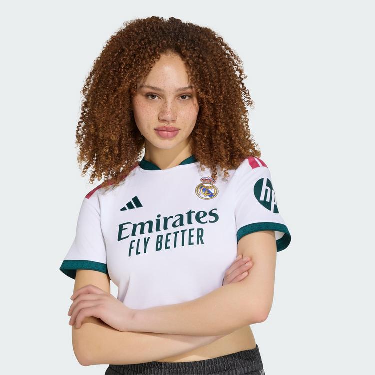adidas adidas Real Madrid 26/27 Cropped Heimtrikot Teamtrikot Damen - White - 2 | SportScheck