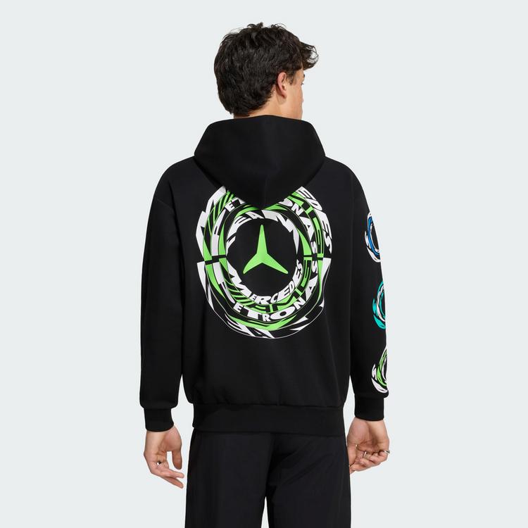 adidas adidas MERCEDES AMG PETRONAS FORMULA 1 TEAM Hoodie - Black - 1 | SportScheck