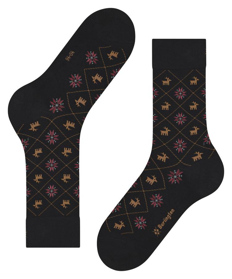 Burlington Burlington Reindeer Socken Herren - black (3000) - 2 | SportScheck