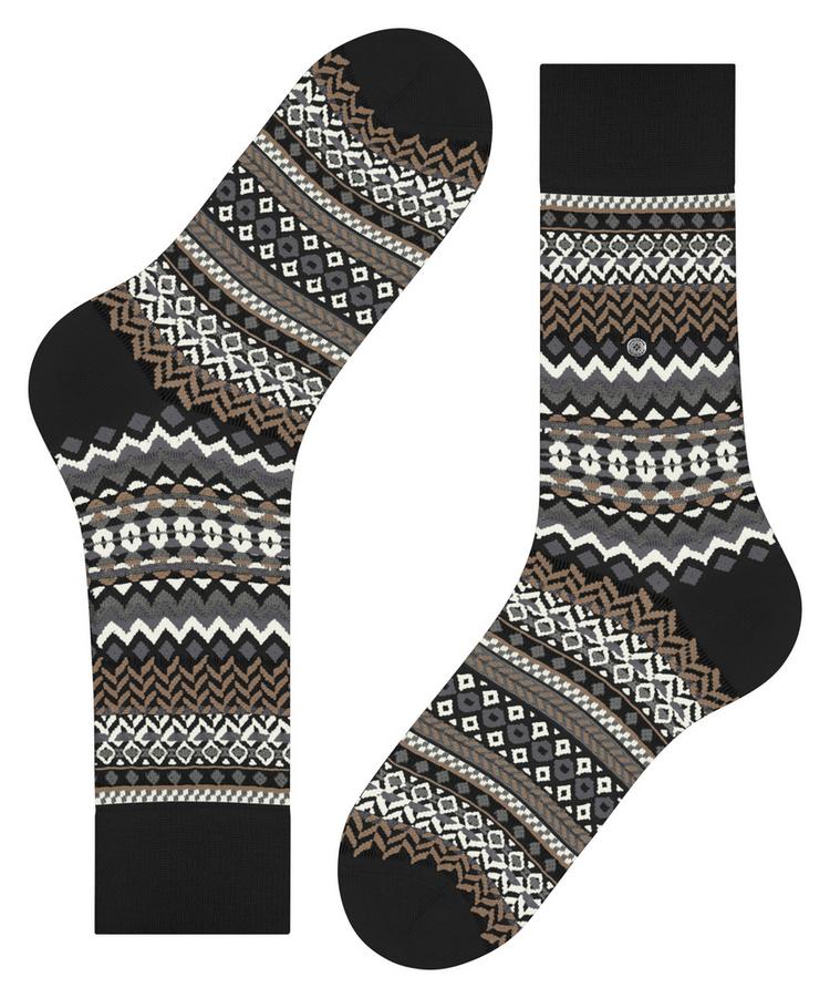 Burlington Burlington Fair Isle Socken Herren - black (3000) - 2 | SportScheck