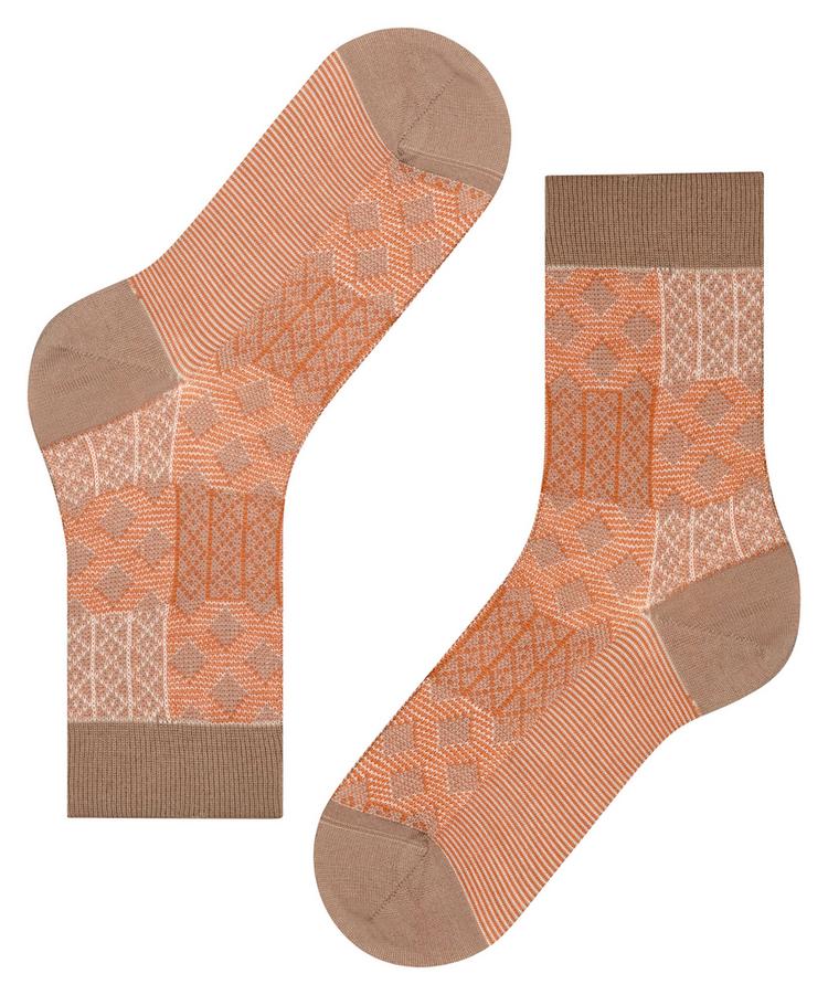 Burlington Burlington Mosaic SO Socken Damen - camel (5038) - 2 | SportScheck