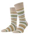 Burlington Fair Isle Socken Herren - cafe latte (4360)