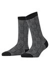 Burlington Glitter Check SO Socken Damen - black (3000)