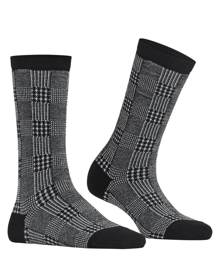 Burlington Burlington Glitter Check SO Socken Damen - black (3000) - 0 | SportScheck