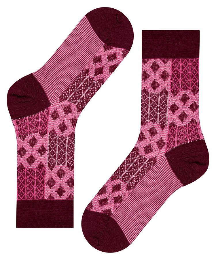 Burlington Burlington Mosaic SO Socken Damen - claret (8435) - 2 | SportScheck