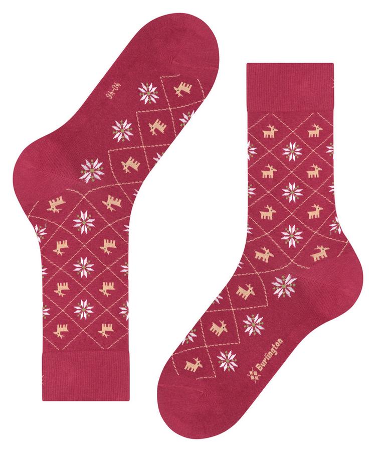 Burlington Burlington Reindeer Socken Herren - wine (8010) - 2 | SportScheck