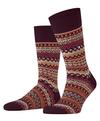 Burlington Fair Isle Socken Herren - claret (8435)