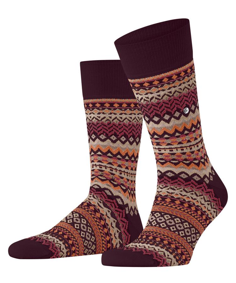 Burlington Burlington Fair Isle Socken Herren - claret (8435) - 0 | SportScheck