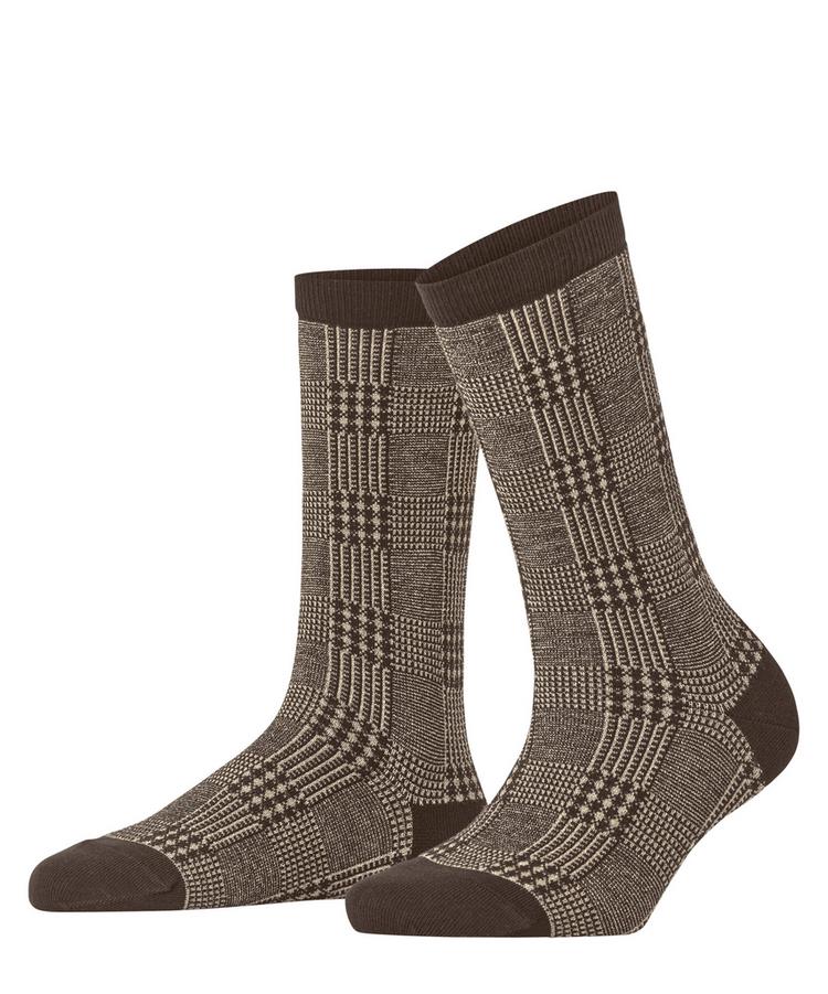 Burlington Burlington Glitter Check SO Socken Damen - maple brown (5321) - 0 | SportScheck