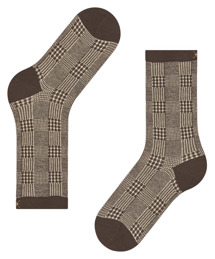 Burlington Burlington Glitter Check SO Socken Damen - maple brown (5321) - 2 | SportScheck