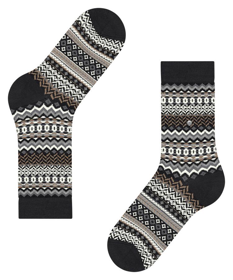 Burlington Burlington Fair Isle Socken Damen - black (3000) - 2 | SportScheck