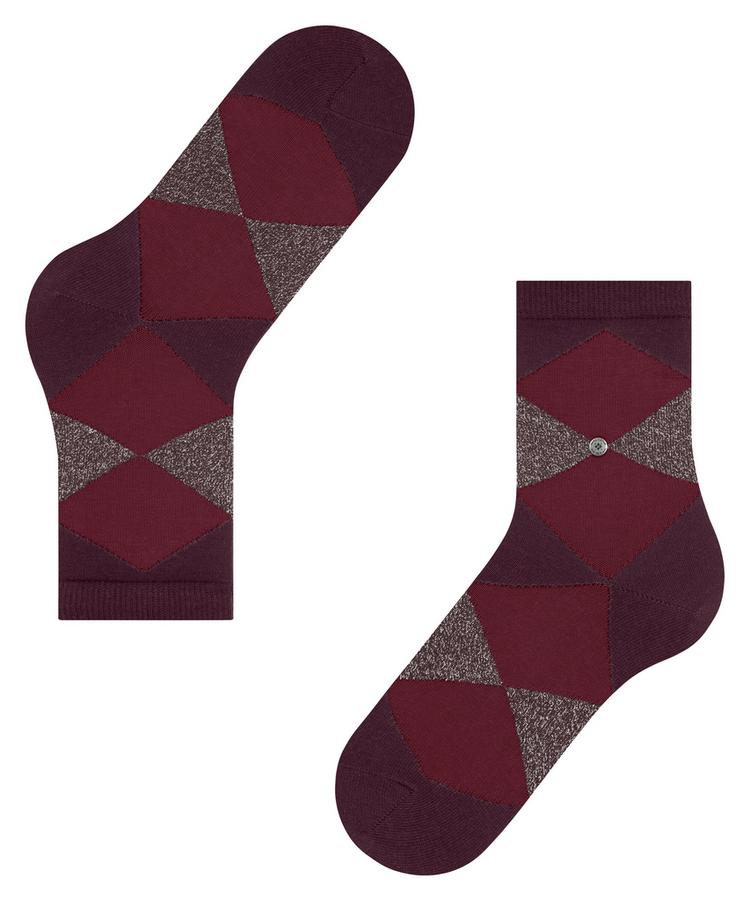 Burlington Burlington Glitter Bonnie SSO Socken Damen - claret (8375) - 2 | SportScheck