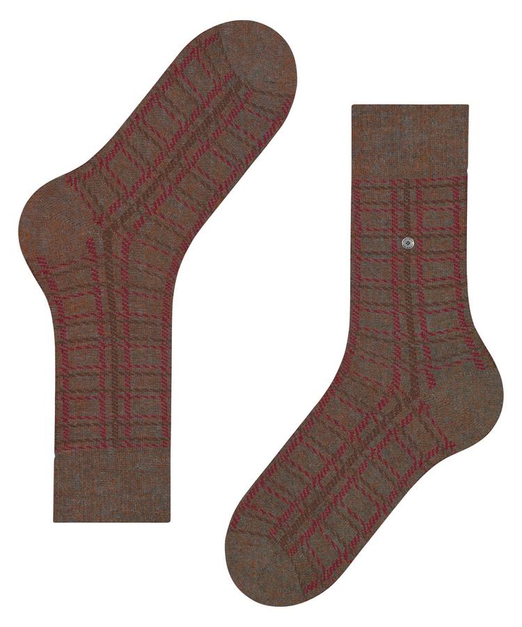 Burlington Burlington Grid SO Socken Herren - hazel mel. (5193) - 2 | SportScheck