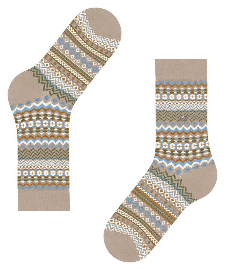 Burlington Burlington Fair Isle Socken Damen - cafe latte (4360) - 2 | SportScheck