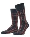 Burlington Grid SO Socken Herren - navy mel. (6127)
