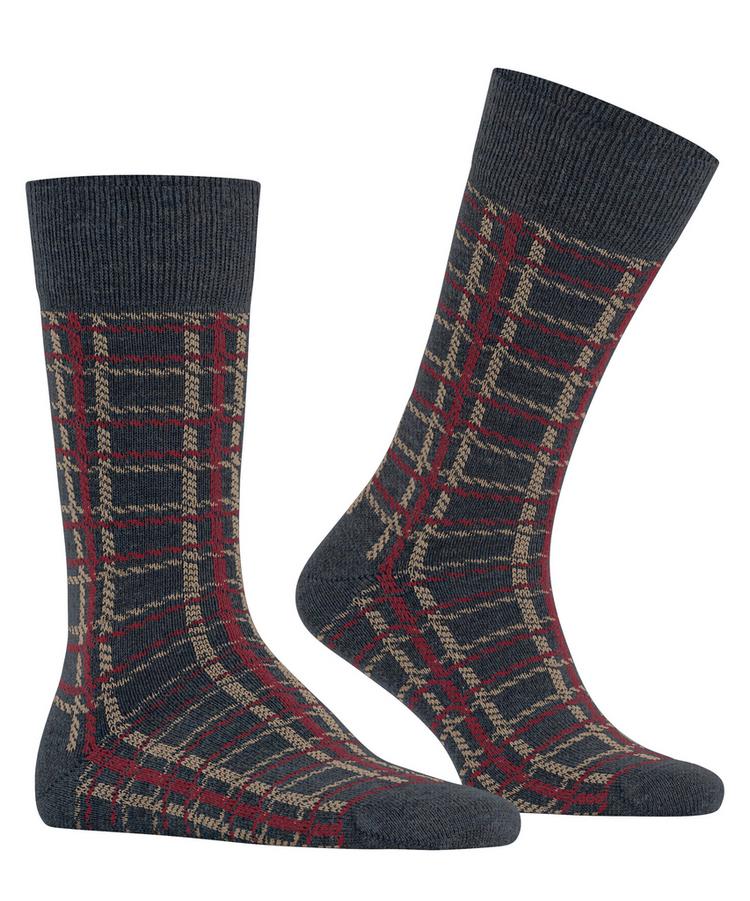 Burlington Burlington Grid SO Socken Herren - navy mel. (6127) - 0 | SportScheck