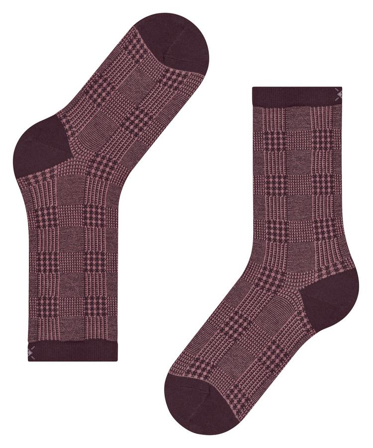 Burlington Burlington Glitter Check SO Socken Damen - barolo (8526) - 2 | SportScheck