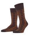 Burlington Grid SO Socken Herren - claret (8375)