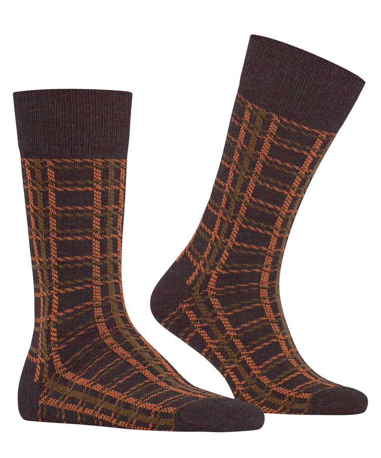 Burlington Burlington Grid SO Socken Herren - claret (8375) - 0 | SportScheck