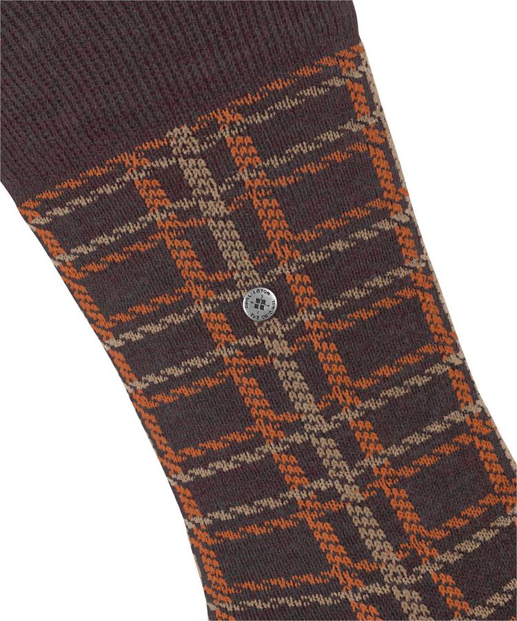 Burlington Burlington Grid SO Socken Herren - claret (8375) - 1 | SportScheck
