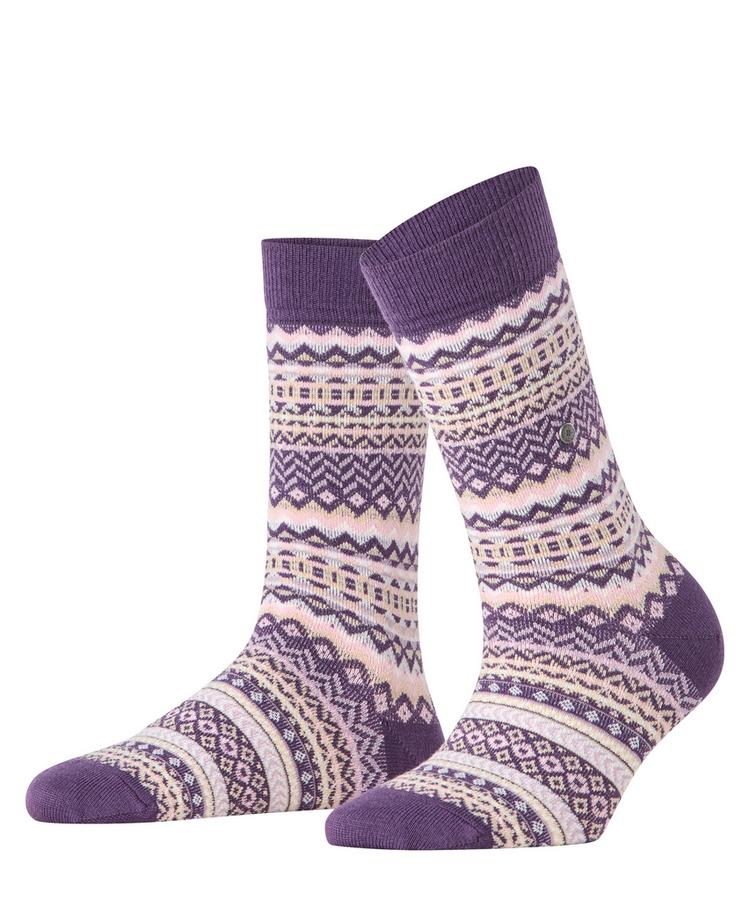 Burlington Burlington Fair Isle Socken Damen - wineberry (8761) - 0 | SportScheck