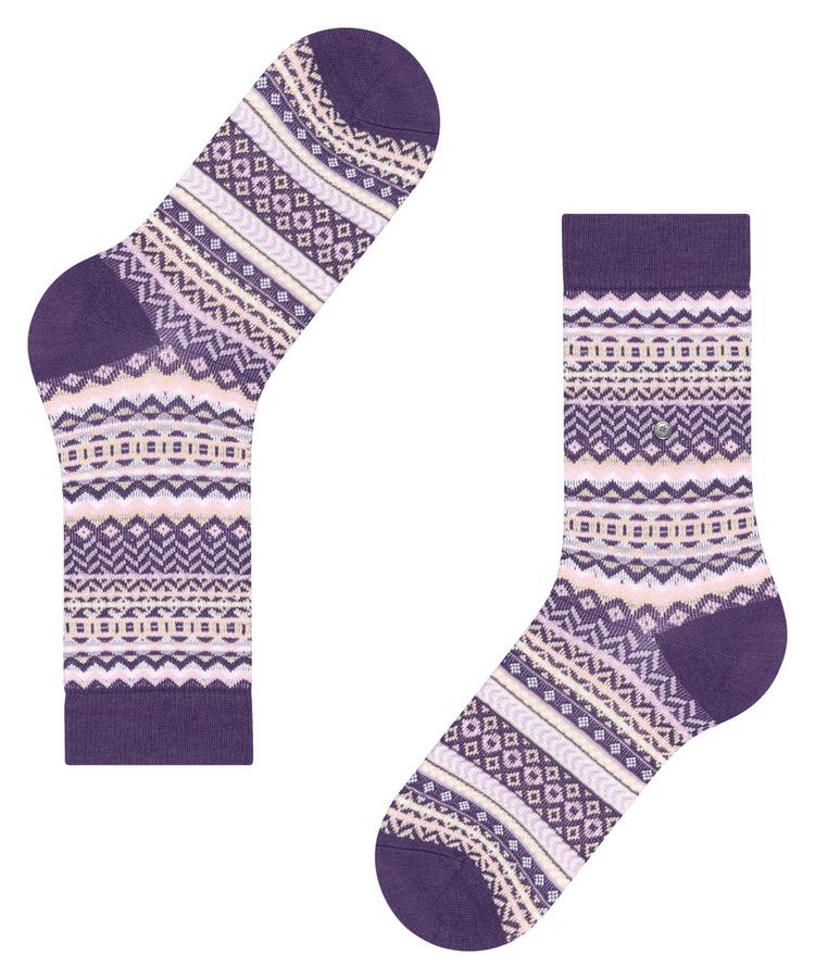 Burlington Burlington Fair Isle Socken Damen - wineberry (8761) - 2 | SportScheck